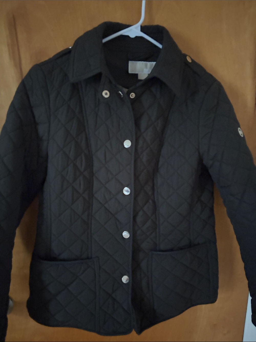 MICHAEL Michael Kors Black Quilted Utility Jacket